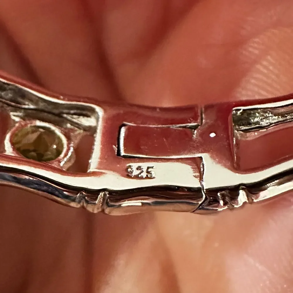 NWOT Arthur Court‎ faceted peridot and sterling silver bracelet!
